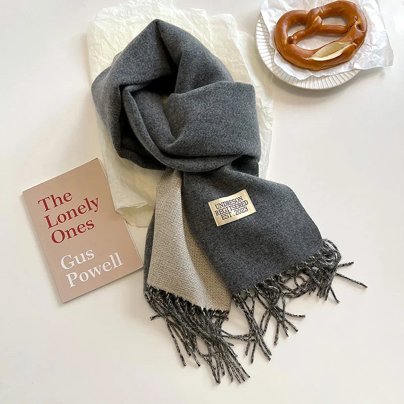 Cachecol Feminino Dupla Face de Inverno em Cashmere Tricot Premium – Le Vie