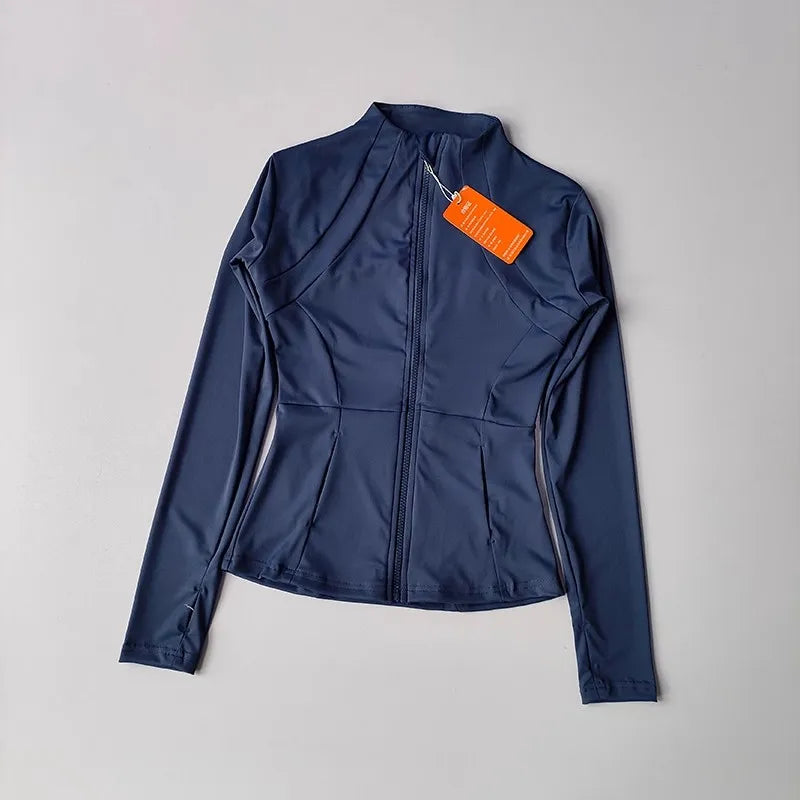 Corta-Vento Feminino Slim Fit com Zíper - Conforto e Estilo para Atividades ao Ar Livre