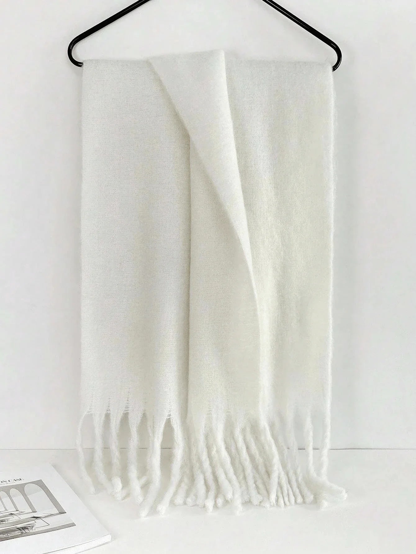 Lenço Feminino de Luxo em Caxemira Engrossada com Borlas Clássico Xale Macio para Outono e Inverno – Le Vie
