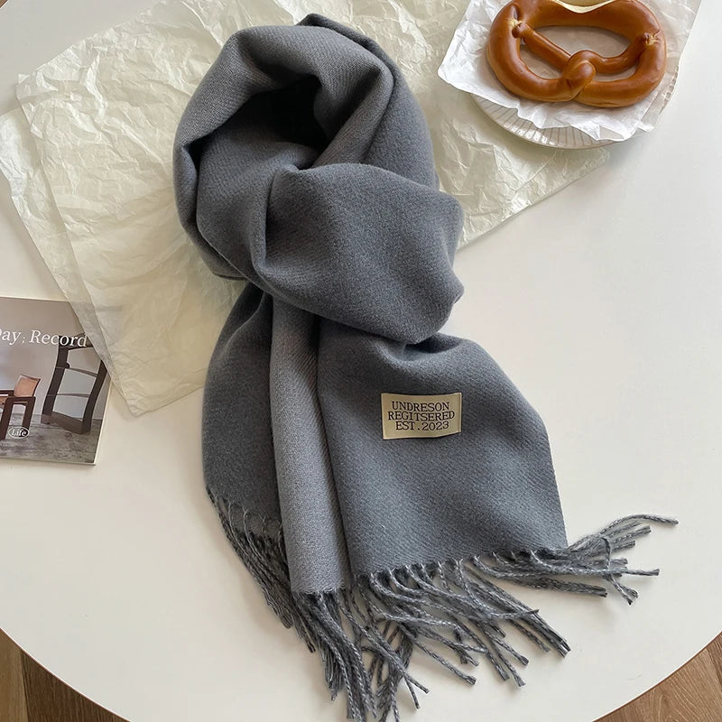 Cachecol Feminino Dupla Face de Inverno em Cashmere Tricot Premium – Le Vie