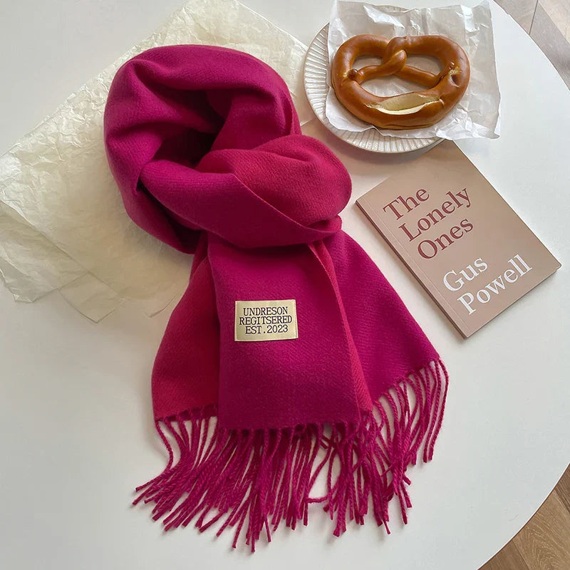 Cachecol Feminino Dupla Face de Inverno em Cashmere Tricot Premium – Le Vie