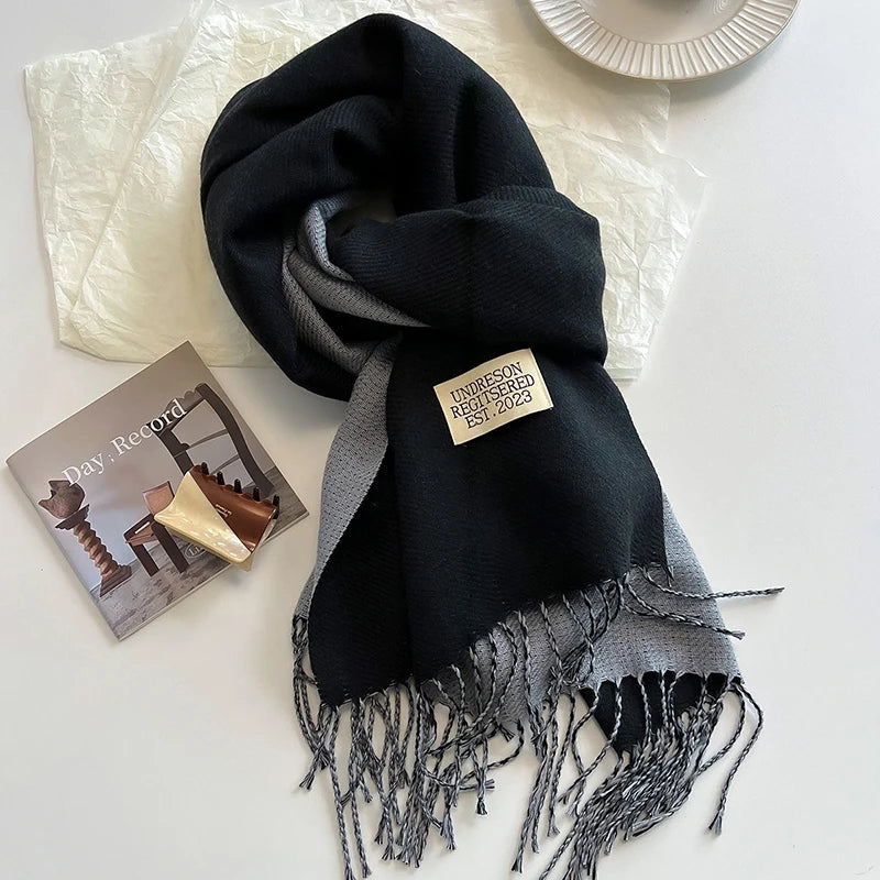 Cachecol Feminino Dupla Face de Inverno em Cashmere Tricot Premium – Le Vie