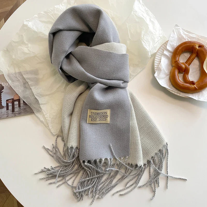 Cachecol Feminino Dupla Face de Inverno em Cashmere Tricot Premium – Le Vie