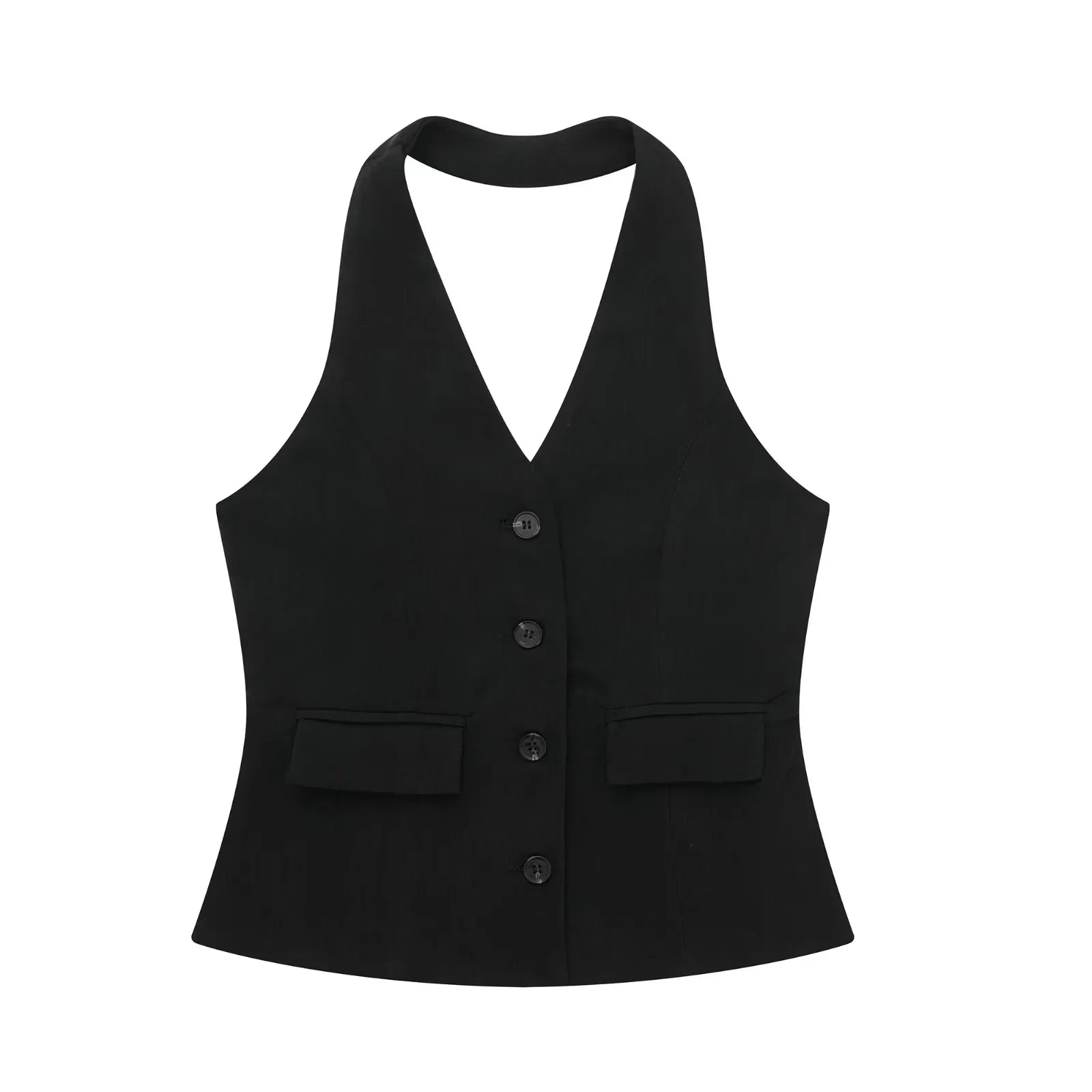 Conjunto Feminino Alfaiataria Colete Blazer Sem Mangas e Calça Pantalona em Tecido Premium – Le Vie