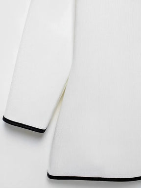 Blusa Feminina Alfaiataria com Botão e Decote em V - Ivy