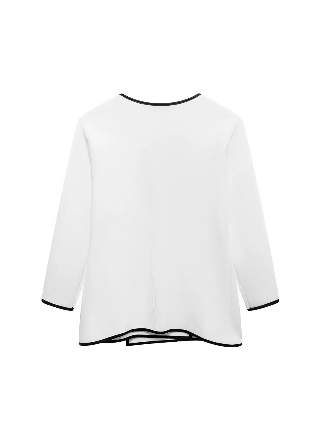 Blusa Feminina Alfaiataria com Botão e Decote em V - Ivy