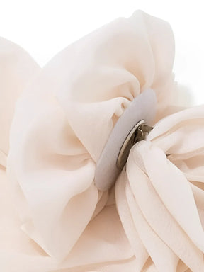 Blusa Feminina de Ombro Único com Flor em Chiffon - Elise