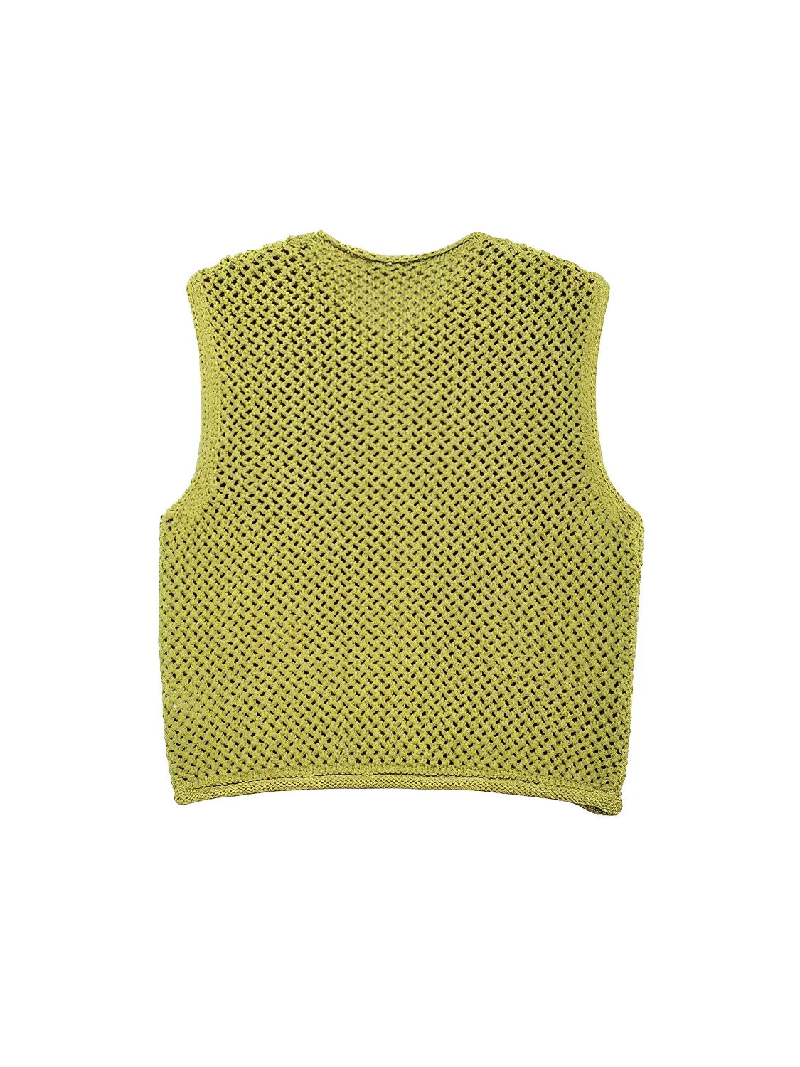 Blusa Feminina em Tricô com Decote Canoa Botões Maxi e Bolsos - Ayla