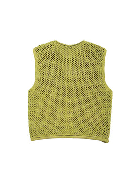 Blusa Feminina em Tricô com Decote Canoa Botões Maxi e Bolsos - Ayla