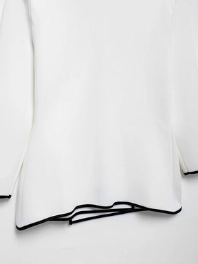 Blusa Feminina Alfaiataria com Botão e Decote em V - Ivy