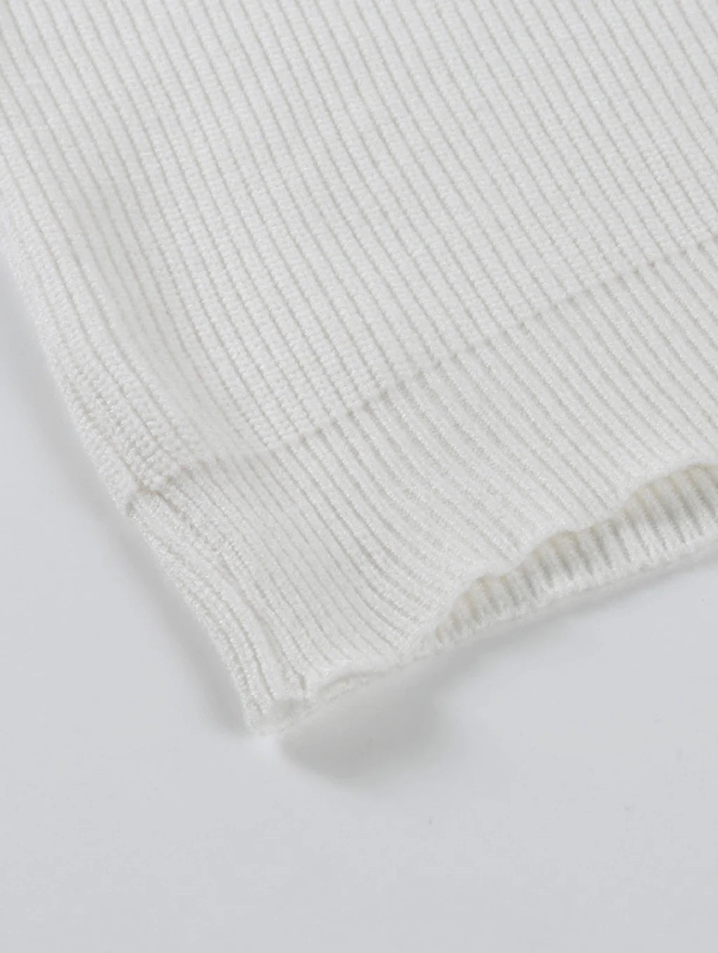 Blusa Casual de Tricô Gola Alta