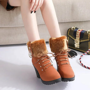 Bota Feminina de Inverno em Couro Legítimo - Glacia