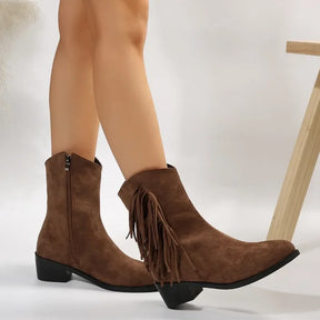 Bota Feminina de Inverno em Couro Legítimo - Serenity