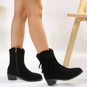 Bota Feminina de Inverno em Couro Legítimo - Serenity