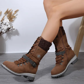 Bota Feminina Cano Médio com Forro Térmico em Material Sintético – Le Vie