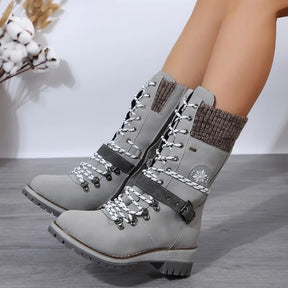 Bota Feminina Cano Médio com Forro Térmico em Material Sintético – Le Vie