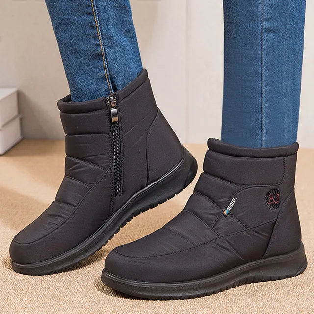 Bota Feminina Térmica com Zíper – Conforto e Proteção no Inverno