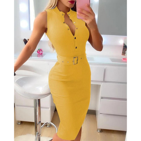 Vestido Estampado com Cinto – Estilo e Conforto para o Seu Dia a Dia