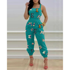 Macacão Feminino Estampado com Borboletas – Estilo e Conforto para o Dia a Dia