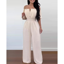 Macacão Branco Ombro a Ombro Feminino – Elegância e Conforto em Uma Só Peça