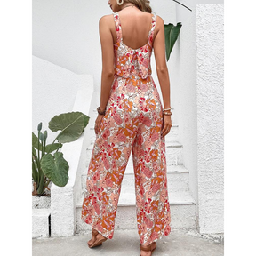 Macacão Feminino Longo Floral Alças Finas – Leveza e Estilo para Dias EnsSolarados
