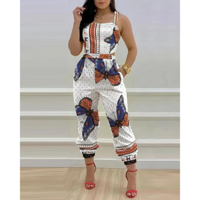 Macacão Feminino Estampa Jeans Patchwork – Estilo e Conforto em Uma Só Peça