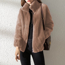 Mole de Lã Dupla Face Feminina com Gola Alta - Quente e Versátil - Outono/Inverno - Le Vie