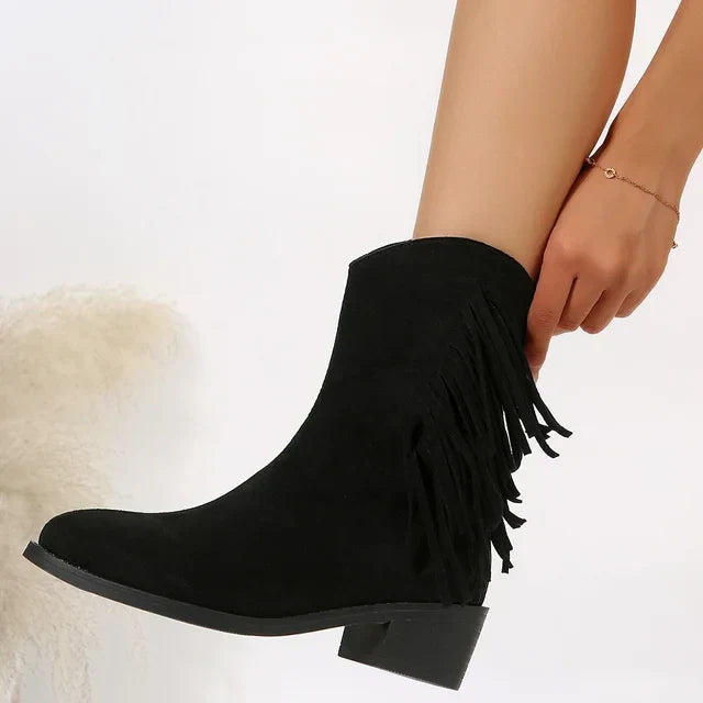 Bota Feminina de Inverno em Couro Legítimo - Serenity