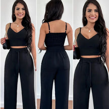 Macacão Feminino Pantalona com Alças Finas – Estilo e Conforto