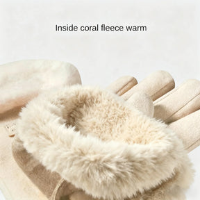 Luvas Femininas de Inverno com Tela Touchscreen e Forro de Pelúcia Quente para Lazer ao Ar Livre – Le Vie
