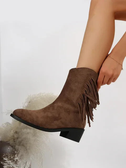 Bota Feminina de Inverno em Couro Legítimo - Serenity