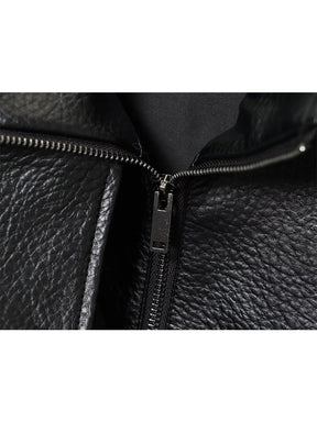Jaqueta de Couro Feminina Oversized Estilo Motociclista em Pu Premium – Le Vie