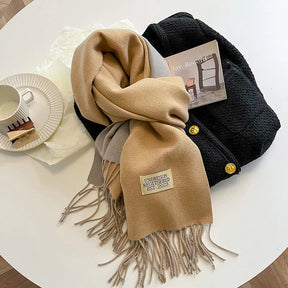 Cachecol Feminino Dupla Face de Inverno em Cashmere Tricot Premium – Le Vie