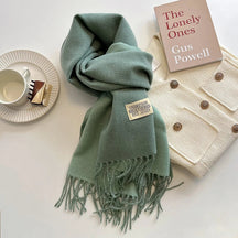 Cachecol Feminino Dupla Face de Inverno em Cashmere Tricot Premium – Le Vie