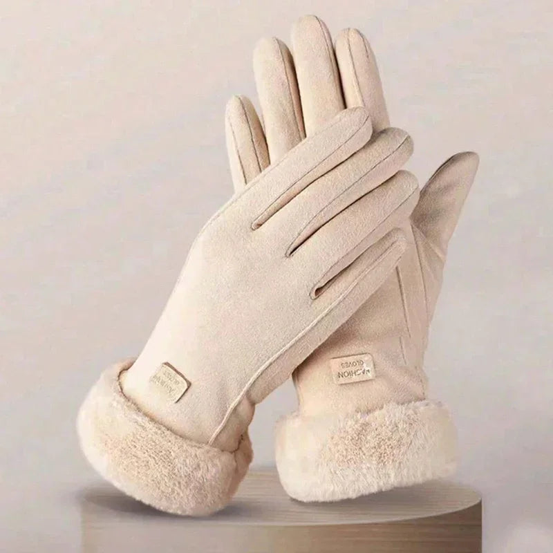 Luvas Femininas de Inverno com Tela Touchscreen e Forro de Pelúcia Quente para Lazer ao Ar Livre – Le Vie