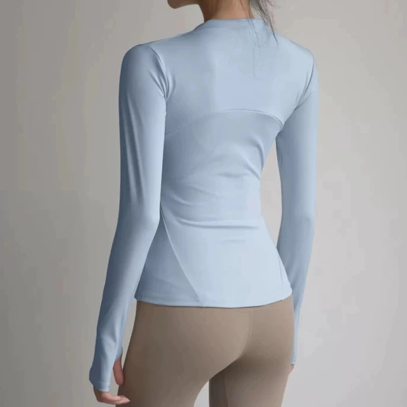 Corta-Vento Feminino Slim Fit com Zíper - Conforto e Estilo para Atividades ao Ar Livre