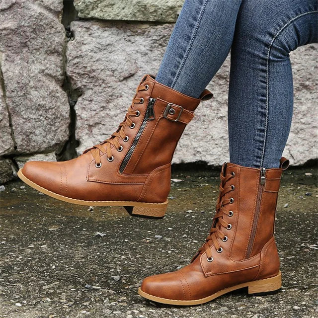 Bota Feminina de Inverno em Couro Legítimo - Vanguard