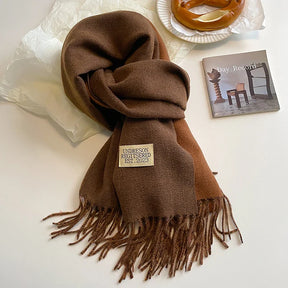 Cachecol Feminino Dupla Face de Inverno em Cashmere Tricot Premium – Le Vie