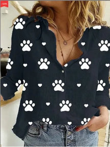 Blusa Feminina Vintage de Manga Longa em Linho e Algodão Premium para Primavera e Outono – Le Vie