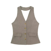 Conjunto Feminino Alfaiataria Colete Blazer Sem Mangas e Calça Pantalona em Tecido Premium – Le Vie