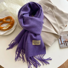 Cachecol Feminino Dupla Face de Inverno em Cashmere Tricot Premium – Le Vie