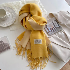 Cachecol Feminino Dupla Face de Inverno em Cashmere Tricot Premium – Le Vie