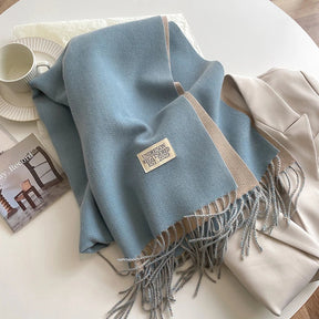 Cachecol Feminino Dupla Face de Inverno em Cashmere Tricot Premium – Le Vie