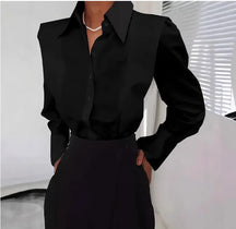 Camisa Feminina Branca Elegante de Manga Longa em Tecido Premium para Todas as Estações e Ocasiões Especiais – Le Vie